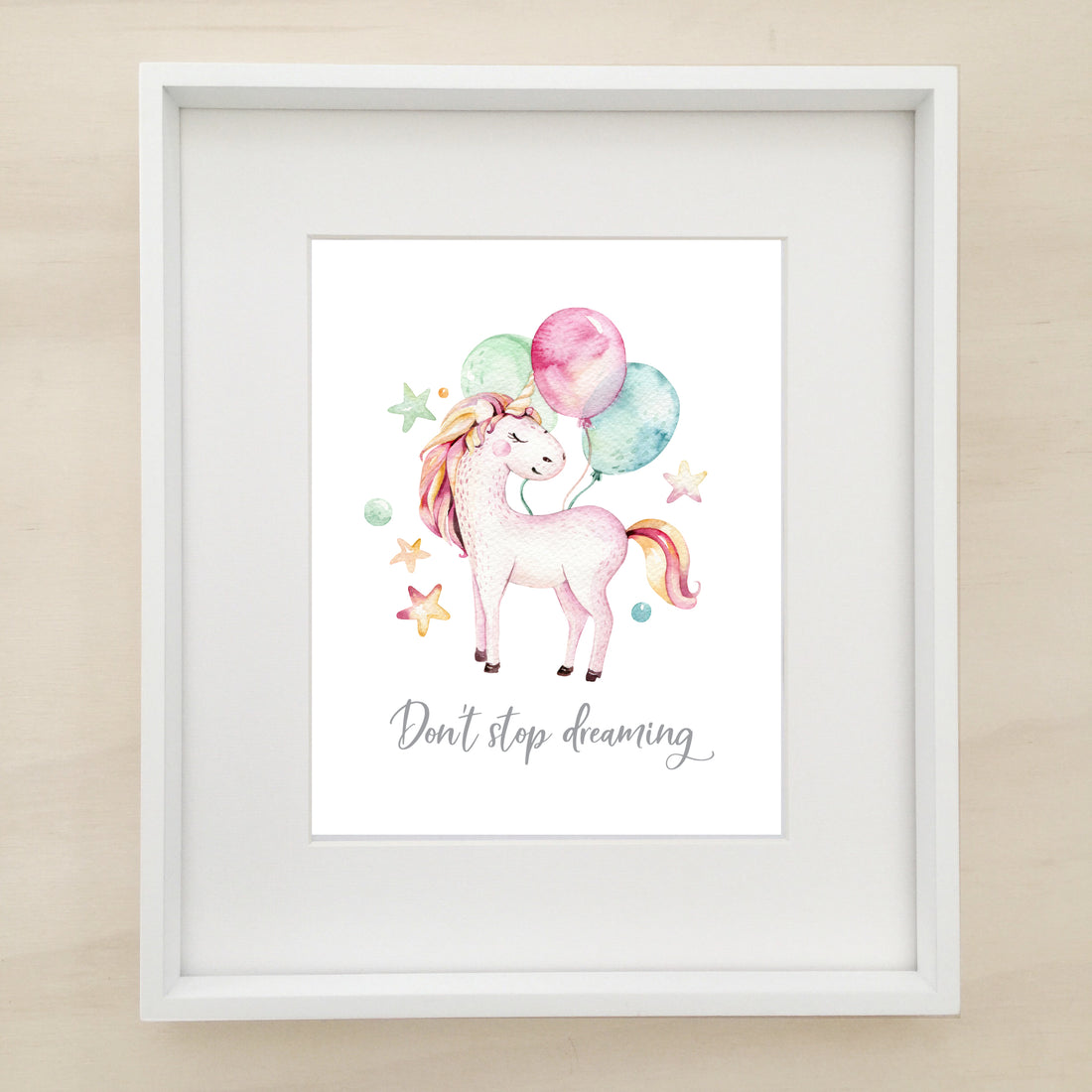 Unicorn Trio Personalised Printable Artwork