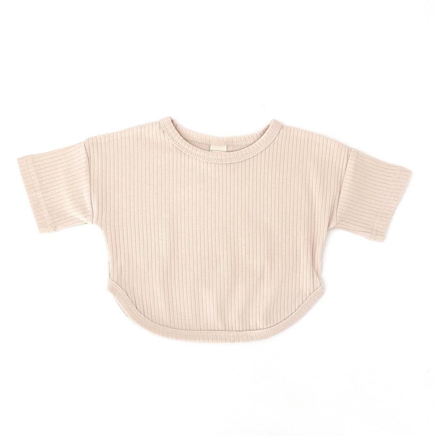 Easy Top Wide Ribbed - ALMOND