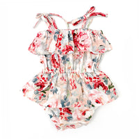 COTTON MUSLIN Ruffle Playsuit - HOLLY