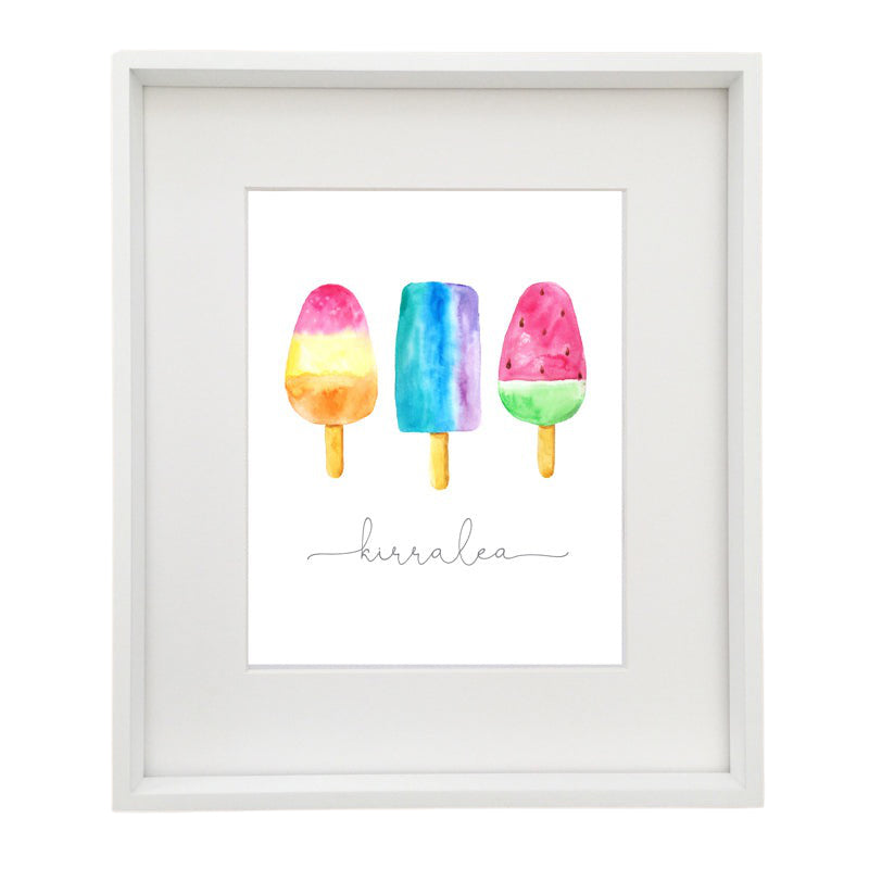Ice Cream Personalised Printable Artwork