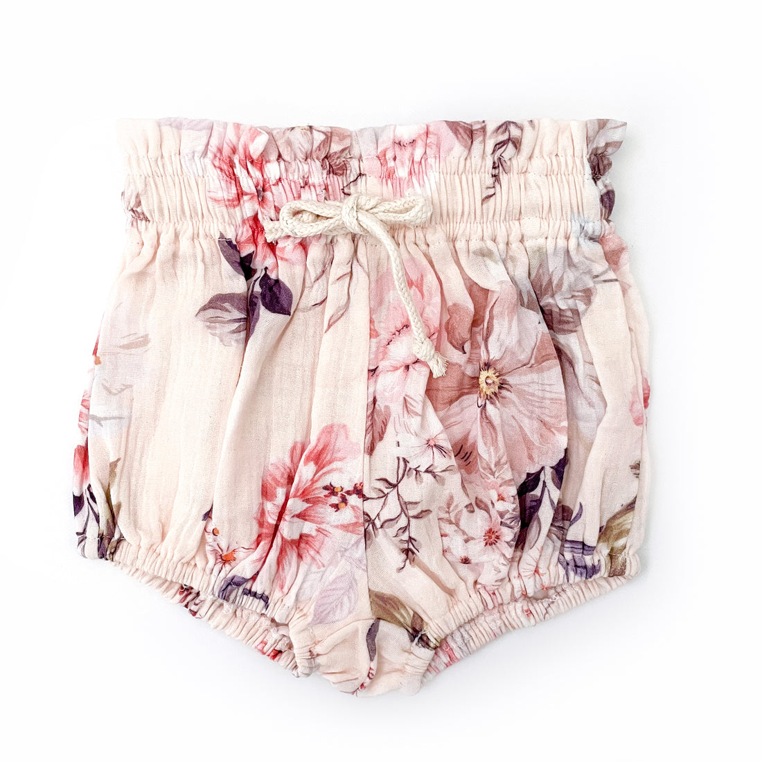 COTTON MUSLIN Paperbag Shorts - JASMINE FAIRY FLOSS MIST