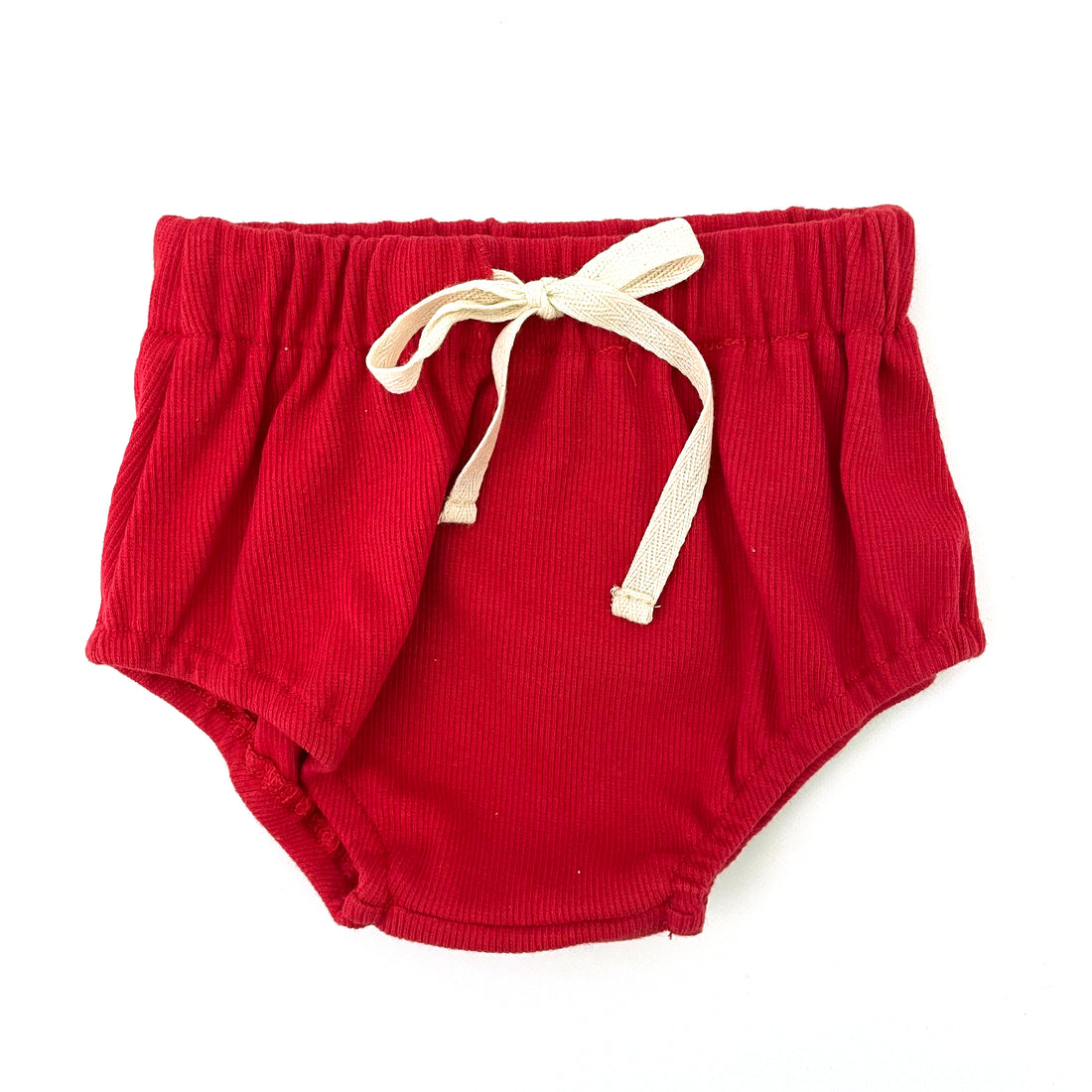 BASICS Ribbed Bloomers - CHERRY RED