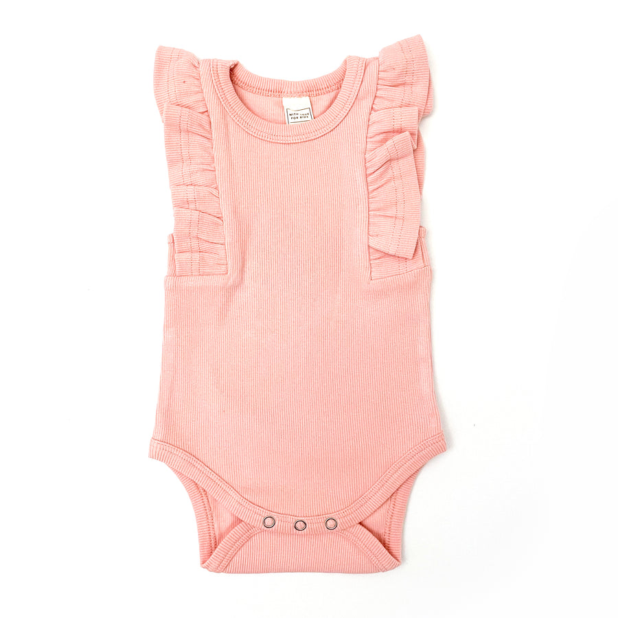 BASICS Shimmy Ribbed Tank Onesie/Top - BLUSHING PEACH