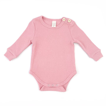 BASICS THICK Ribbed Onesie/Top - SALMON PINK