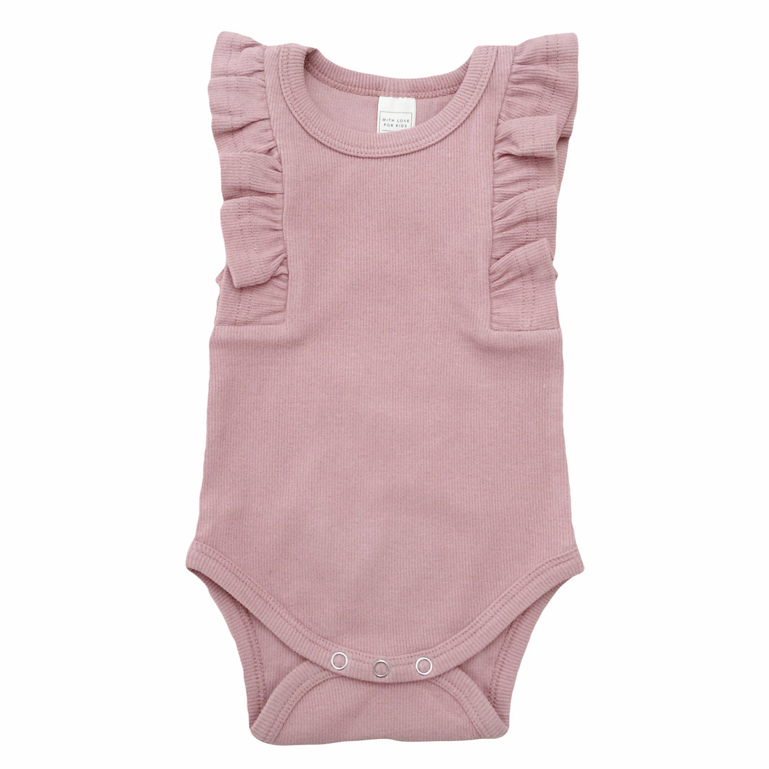 BASICS Shimmy Ribbed Tank Onesie/Top - MUSHROOM – With Love For Kids