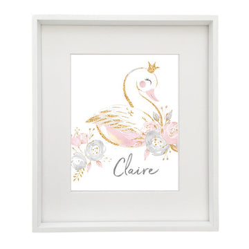 Swan Personalised Printable Artwork