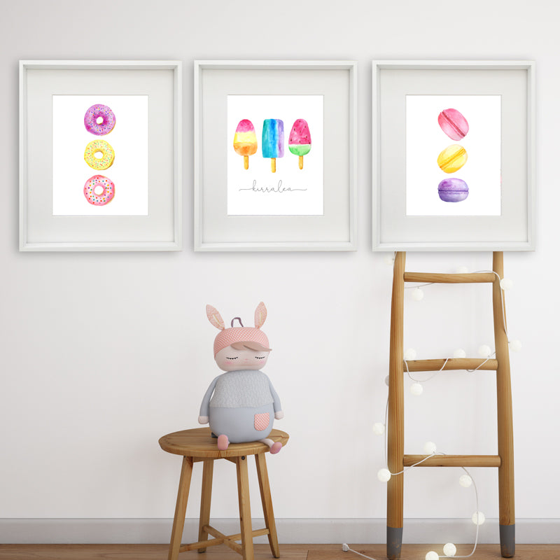 Sweets Trio Personalised Printable Artwork