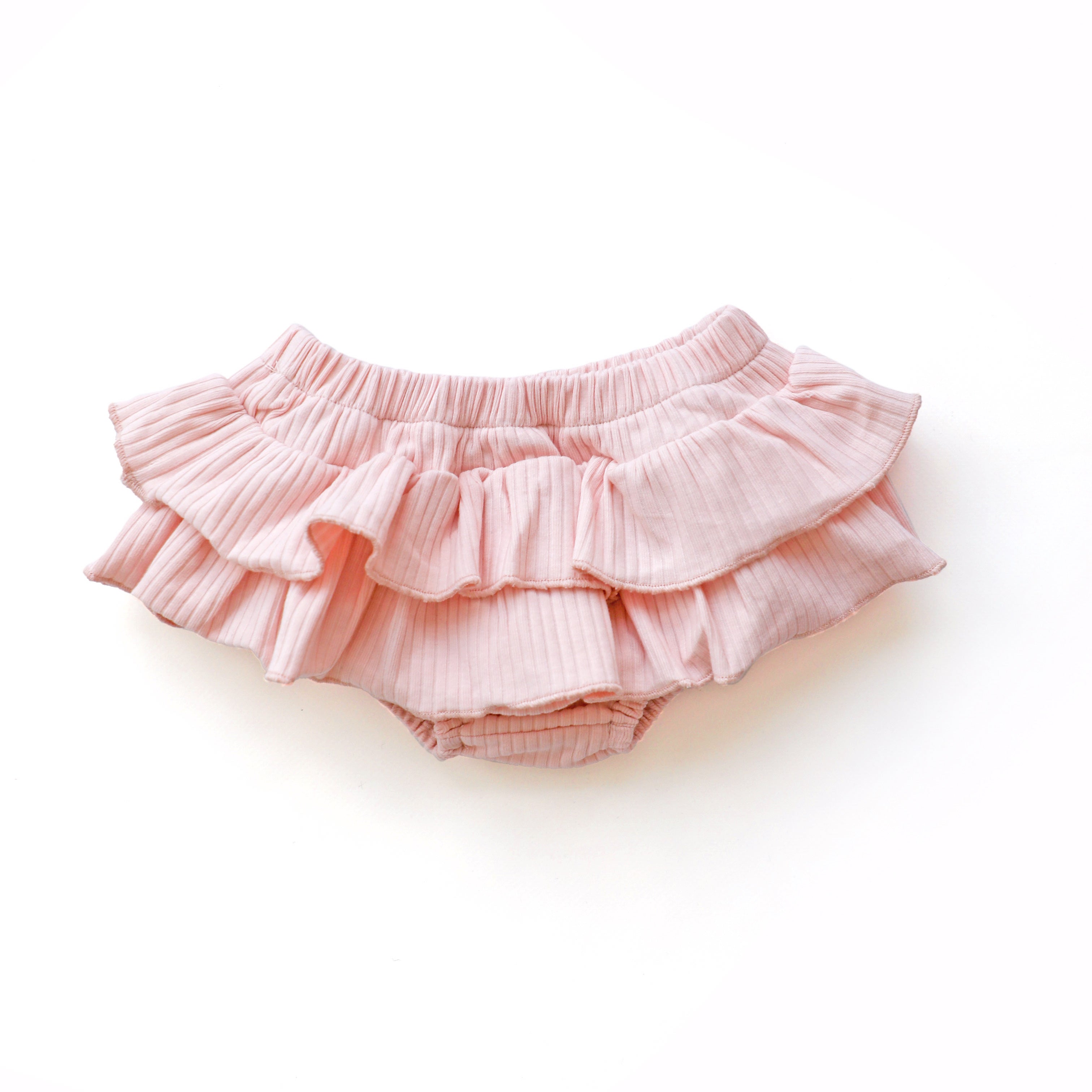 Ruffle Bloomers Wide Ribbed - Fairy Floss – With Love For Kids