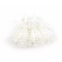 The Party Dress - WHITE POLKA DOTS