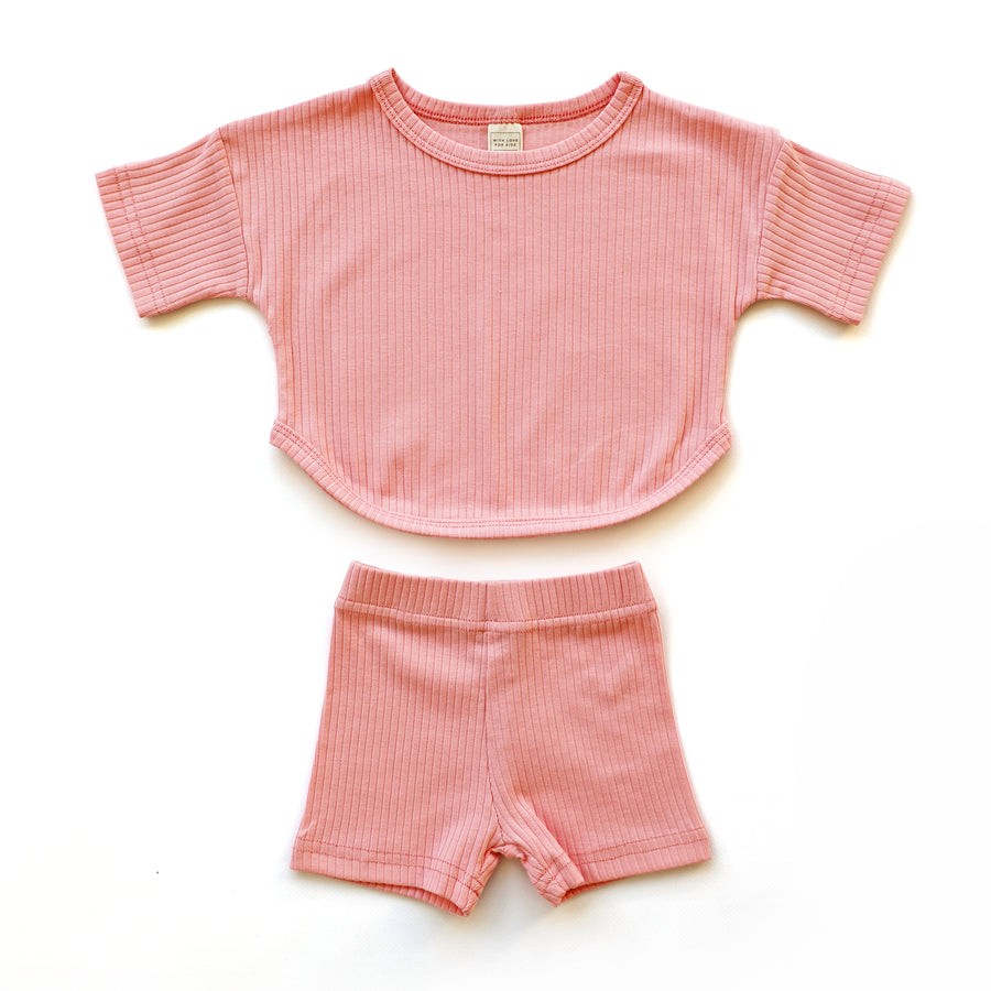 Easy Set Wide Ribbed - CORAL