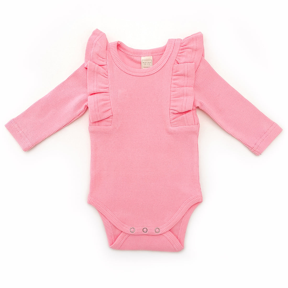 BASICS THICK Shimmy Ribbed Long Sleeve Onesie/Top - UNICORN