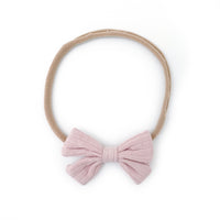 Butterfly Headband  Wide Ribbed - PEARL