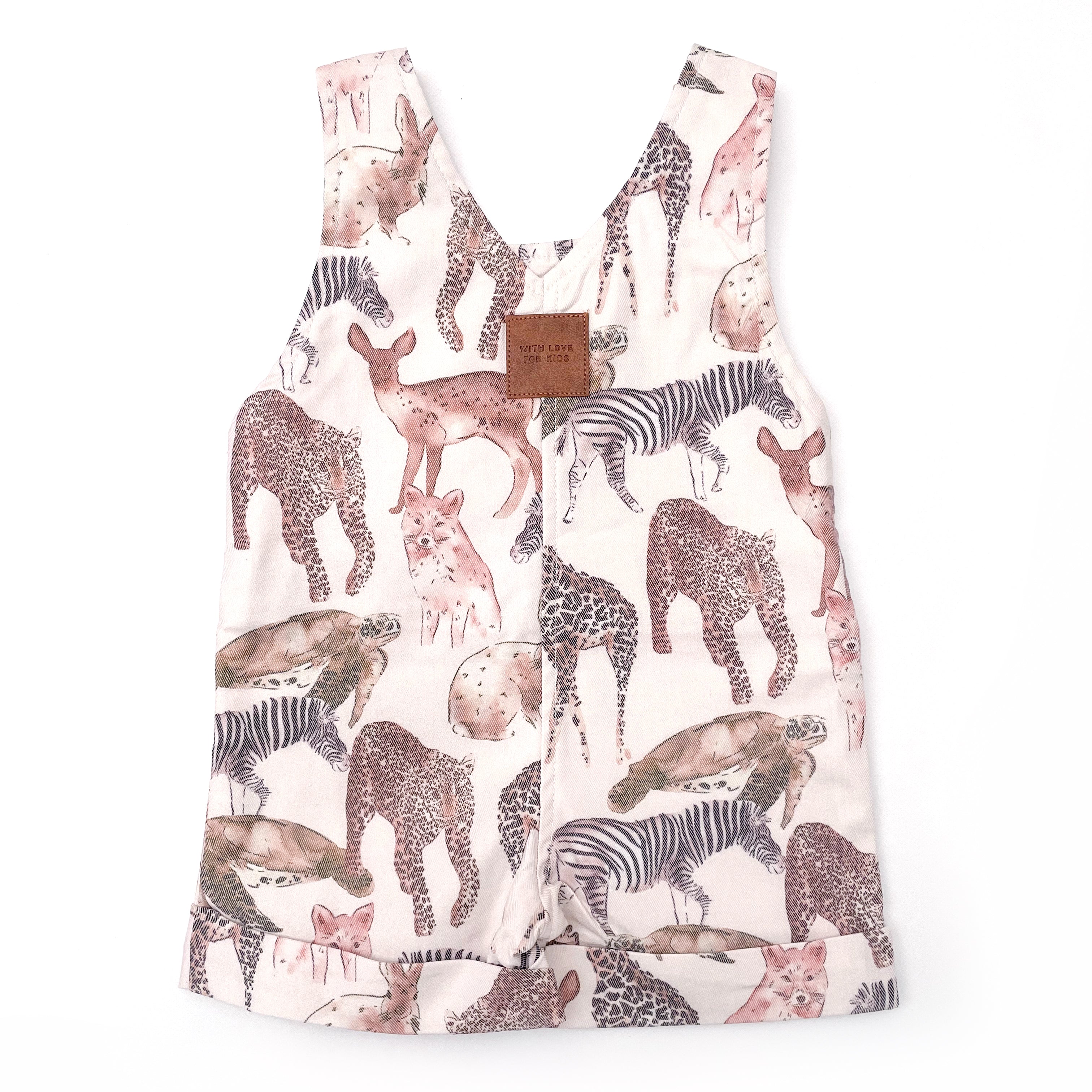 Everett Short Overalls - WILD LIFE – With Love For Kids