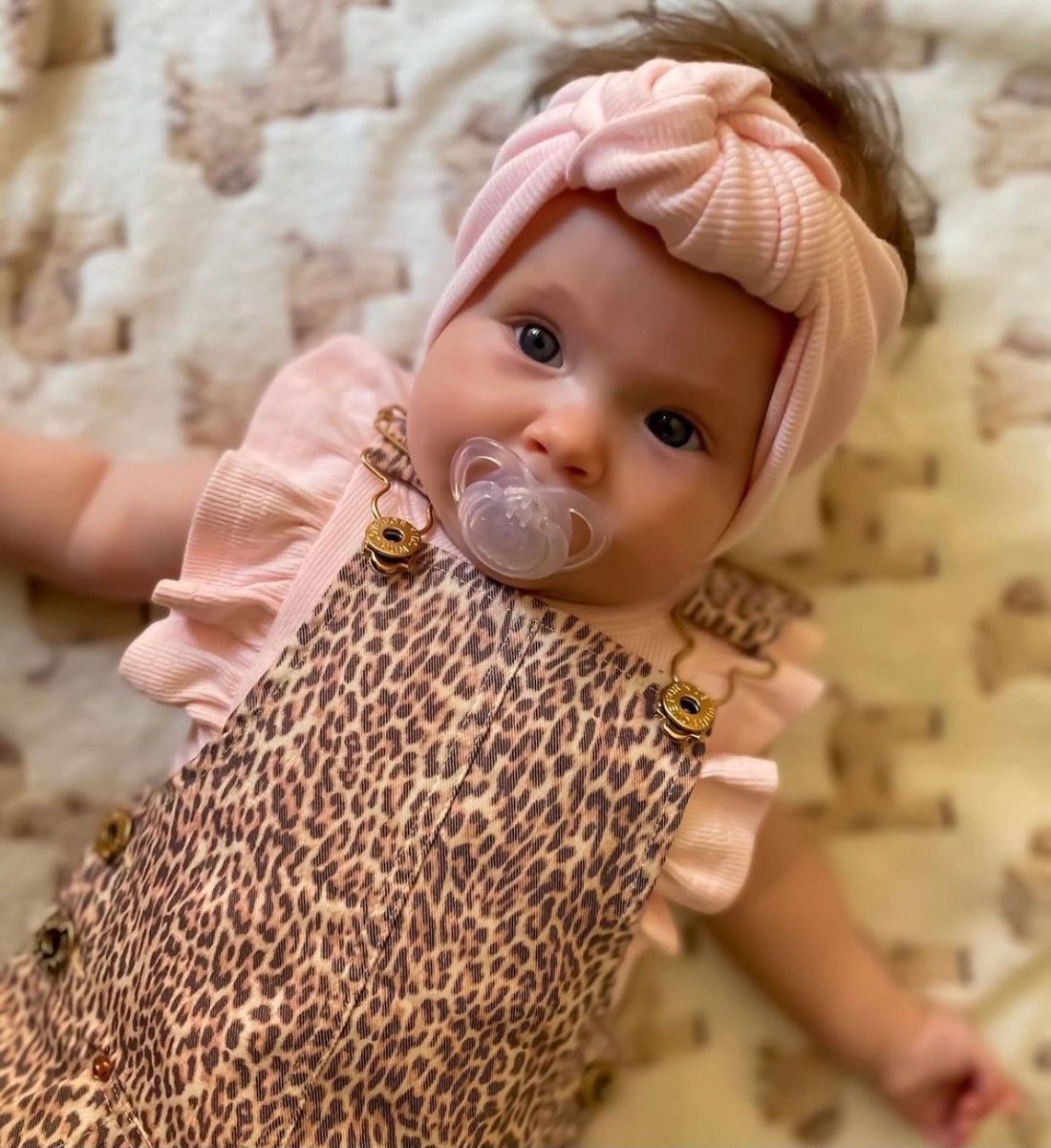 Pinafore Dress Baby Leopard Dress NAME IT Girls Grey Cotton