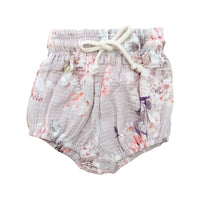 COTTON MUSLIN Paperbag Shorts - JASMINE PEARL MIST