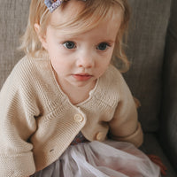 Poppy Knitted Cardigan - ALMOND