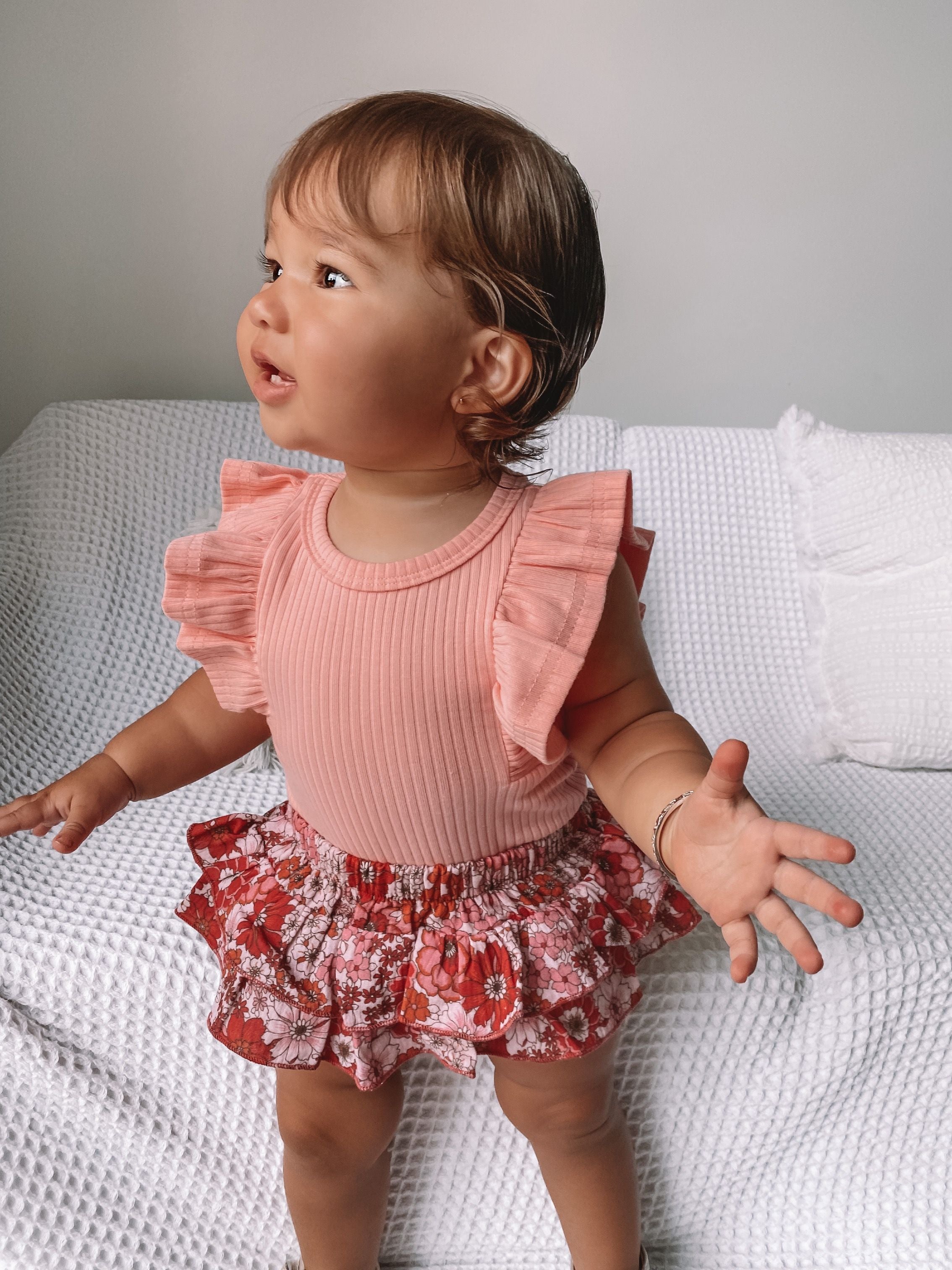 COTTON MUSLIN Ruffle Bloomers - PENELOPE – With Love For Kids