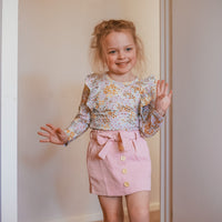 Heidi Mini Cord Skirt - PINK