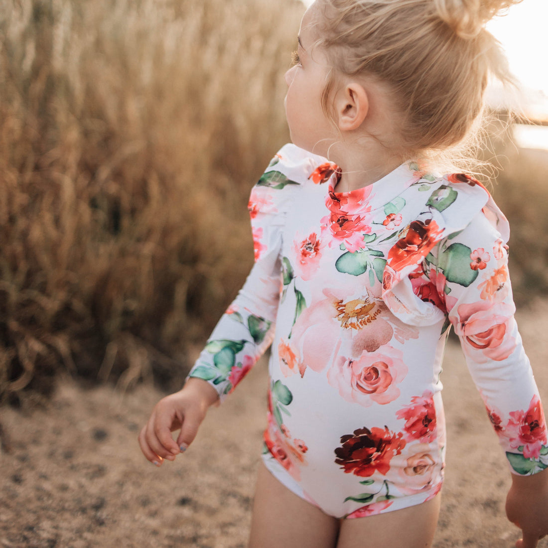 Shimmy Long Sleeve Swimmers - SADIE