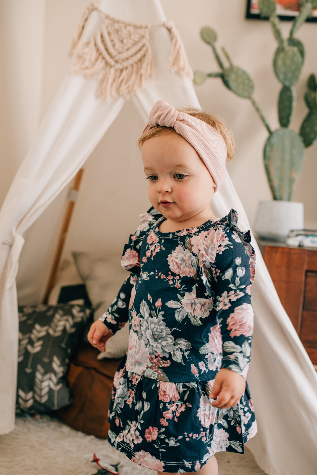 Shimmy Long Sleeve Dress - ADDILYN