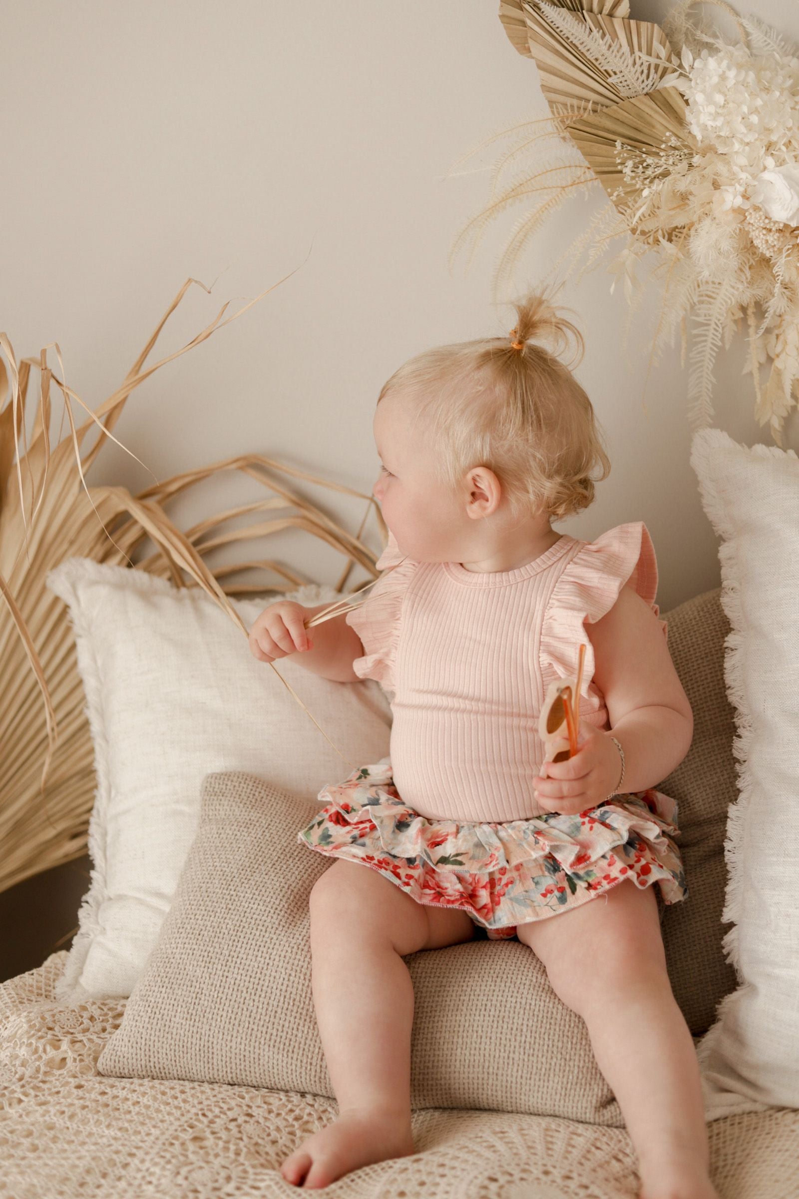 COTTON MUSLIN Ruffle Bloomers - HOLLY – With Love For Kids