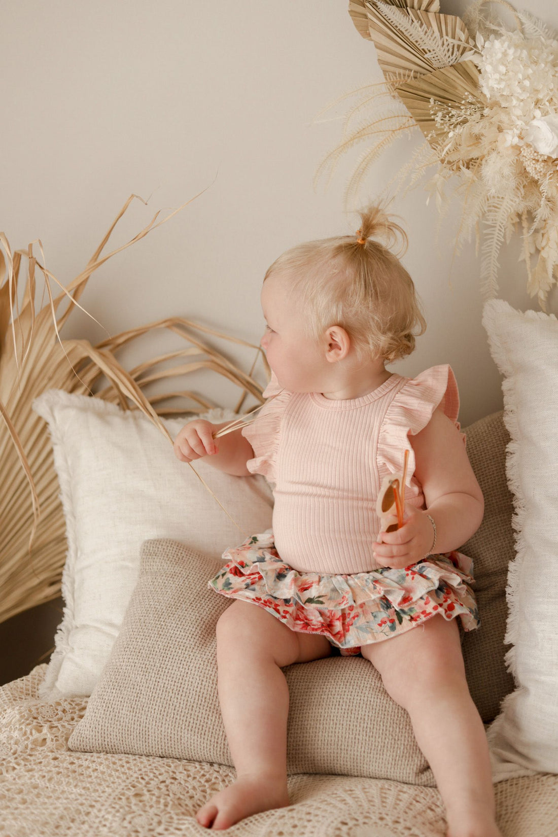 COTTON MUSLIN Ruffle Bloomers - HOLLY